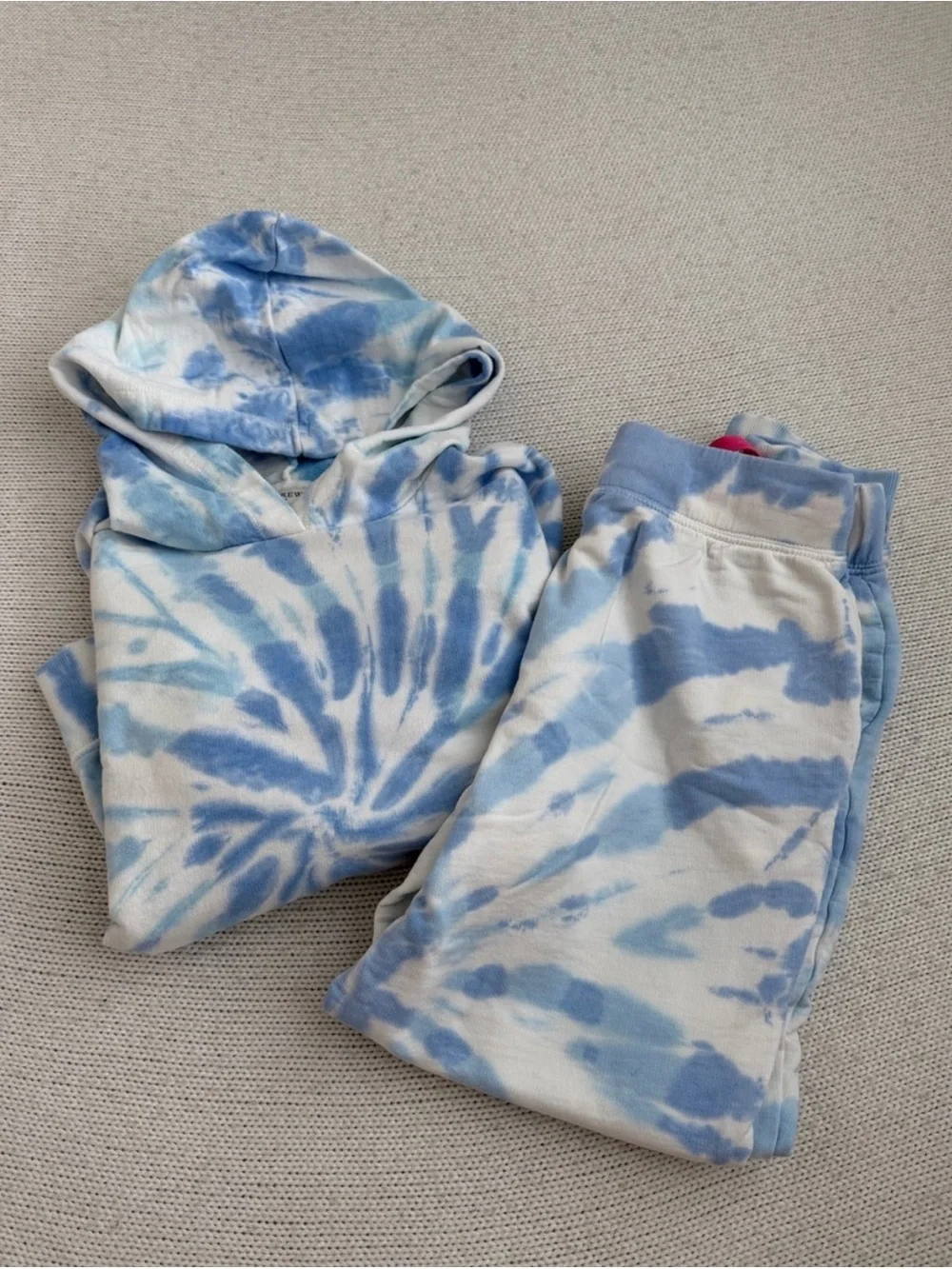 J Crew 100% Cotton Tie Dye 2 Piece Sweat Set Size XS - Picture 1 of 14
